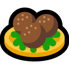 How emoji falafel displayed on Microsoft