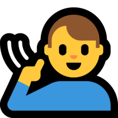 How emoji deaf man displayed on Microsoft