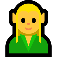 How emoji elf displayed on Microsoft