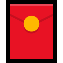 How emoji red envelope displayed on Microsoft