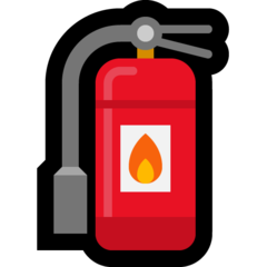 How emoji fire extinguisher displayed on Microsoft