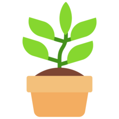 How emoji potted plant displayed on Microsoft