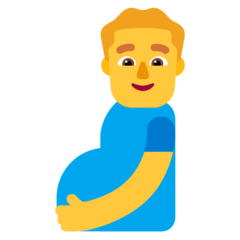 How emoji pregnant man displayed on Microsoft