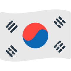 How emoji flag: South Korea displayed on Mozilla