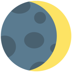 How emoji waxing crescent moon displayed on Mozilla