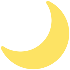 How emoji crescent moon displayed on Mozilla