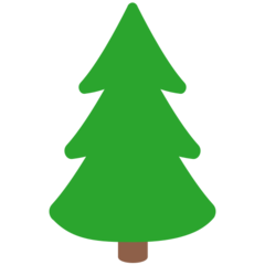 How emoji evergreen tree displayed on Mozilla