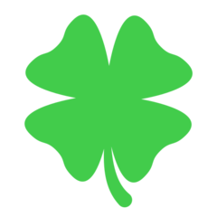 How emoji four leaf clover displayed on Mozilla