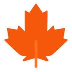 How emoji maple leaf displayed on Mozilla