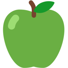 How emoji green apple displayed on Mozilla