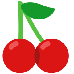 How emoji cherries displayed on Mozilla