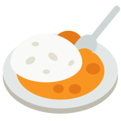 How emoji curry rice displayed on Mozilla