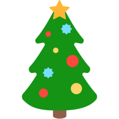 How emoji Christmas tree displayed on Mozilla