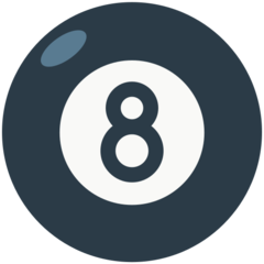 How emoji pool 8 ball displayed on Mozilla