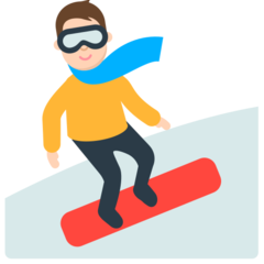 How emoji snowboarder displayed on Mozilla