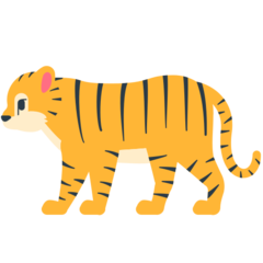 How emoji tiger displayed on Mozilla