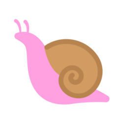 How emoji snail displayed on Mozilla