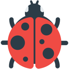 How emoji lady beetle displayed on Mozilla