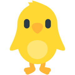 How emoji front-facing baby chick displayed on Mozilla