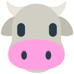 How emoji cow face displayed on Mozilla