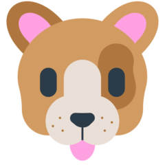 How emoji dog face displayed on Mozilla