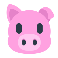 How emoji pig face displayed on Mozilla