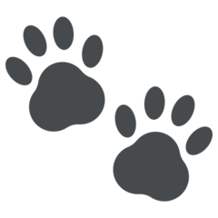 How emoji paw prints displayed on Mozilla