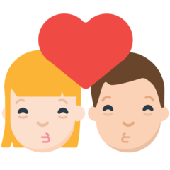 How emoji kiss displayed on Mozilla