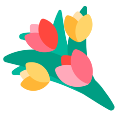 How emoji bouquet displayed on Mozilla