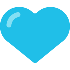 How emoji blue heart displayed on Mozilla