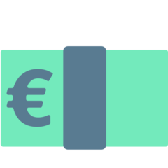 How emoji euro banknote displayed on Mozilla