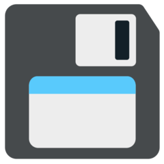 How emoji floppy disk displayed on Mozilla