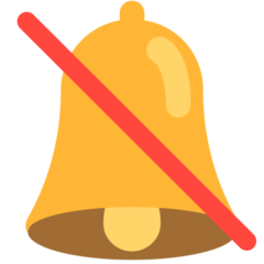 How emoji bell with slash displayed on Mozilla