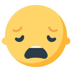 How emoji weary face displayed on Mozilla