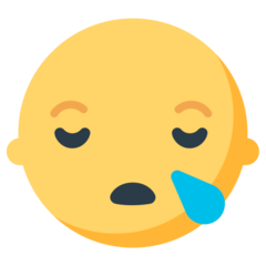 How emoji sleepy face displayed on Mozilla