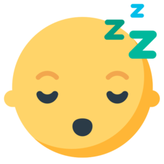 How emoji sleeping face displayed on Mozilla