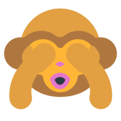 How emoji see-no-evil monkey displayed on Mozilla