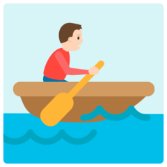 How emoji person rowing boat displayed on Mozilla