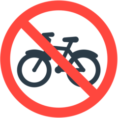 How emoji no bicycles displayed on Mozilla