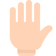 How emoji raised hand displayed on Mozilla