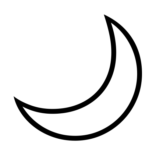 How emoji crescent moon displayed on Noto