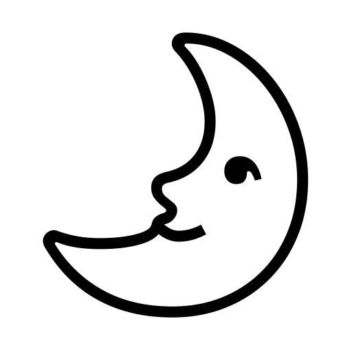 How emoji first quarter moon face displayed on Noto