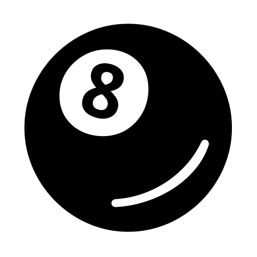 How emoji pool 8 ball displayed on Noto