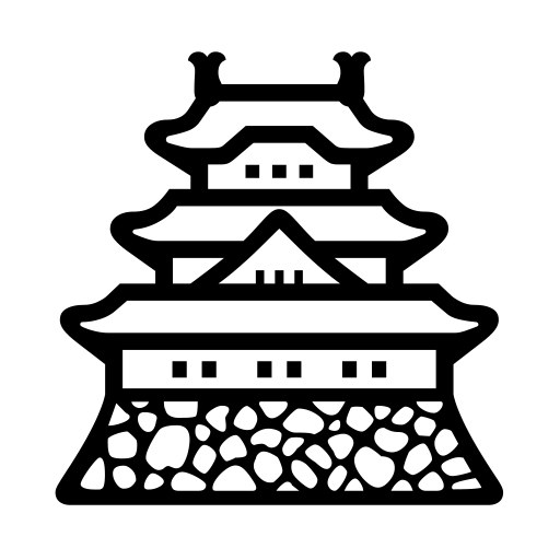 How emoji Japanese castle displayed on Noto