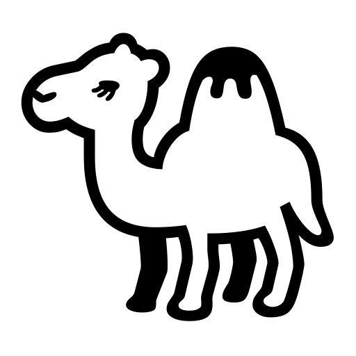 How emoji camel displayed on Noto