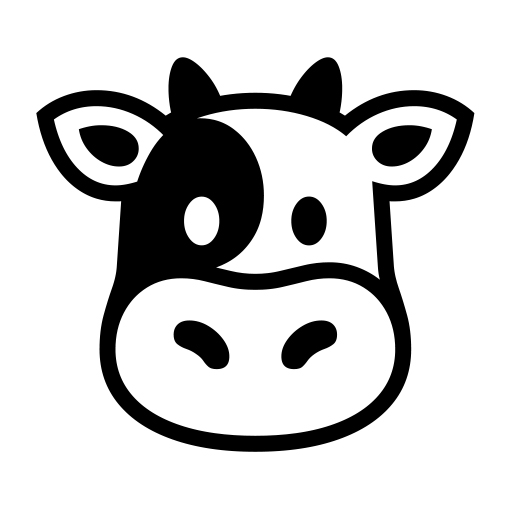 How emoji cow face displayed on Noto