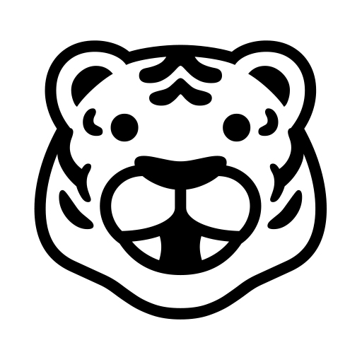 How emoji tiger face displayed on Noto