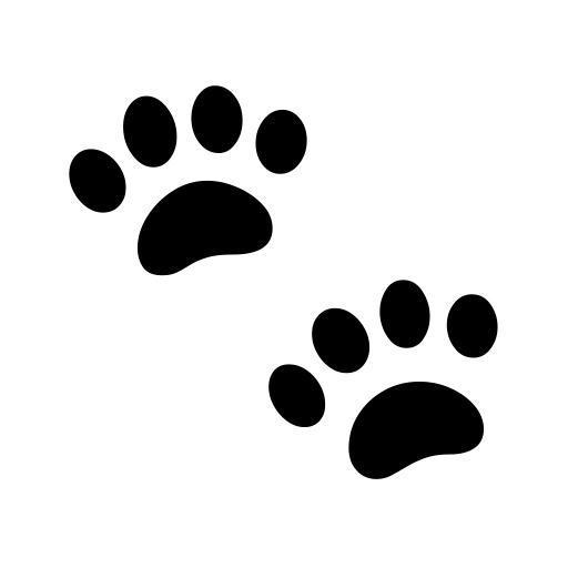 How emoji paw prints displayed on Noto