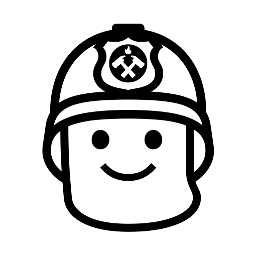 How emoji man firefighter displayed on Noto