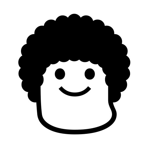 How emoji woman: curly hair displayed on Noto